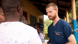 Dr. Kent Brantly working near Monrovia, Liberia.