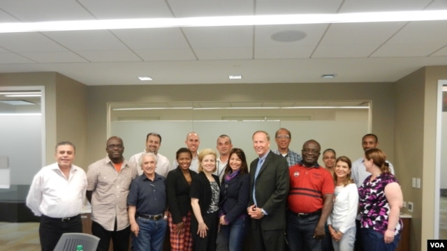 Dr. Alan W. White (in jacket) is former chief of investigations for the United Nations Special Court for Sierra Leone (Credit;Alan white)                              