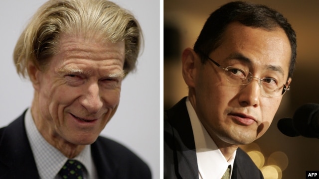 Khoa học gia người Anh John Gurdon và khoa học gia Nhật Shinya Yamanaka