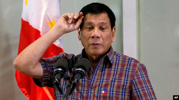 Tổng thống Philippines Rodrigo Duterte.