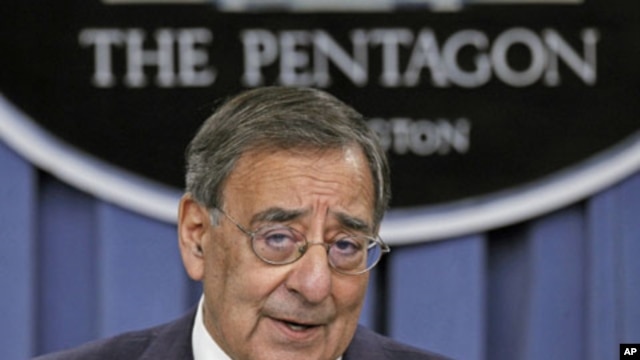 US Secretary of Defense Leon Panetta details the Defense Strategic Review at the Pentagon, in Arlington, Virginia, January 5, 2012.