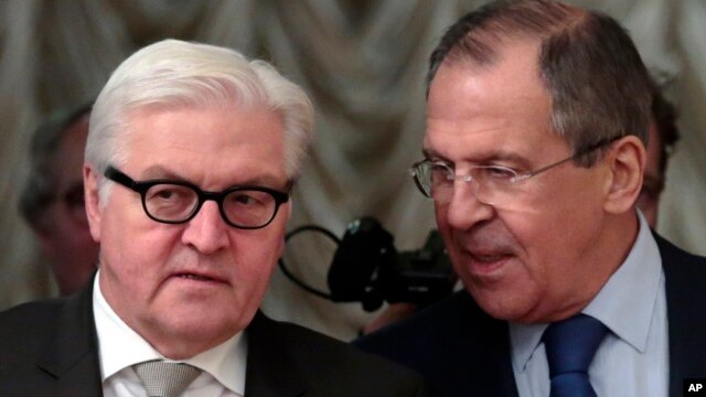 Франк-Вальтер Штайнмайер и Сергей Лавров