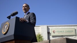 President Obama speaks at Cesar Chavez National Monument Oct. 8, 2012