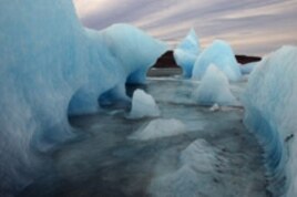 The glaciers feeding these icebergs in southeast Iceland have steadily pulled back since the 1930s, leaving an 8-kilometer wide lagoon.