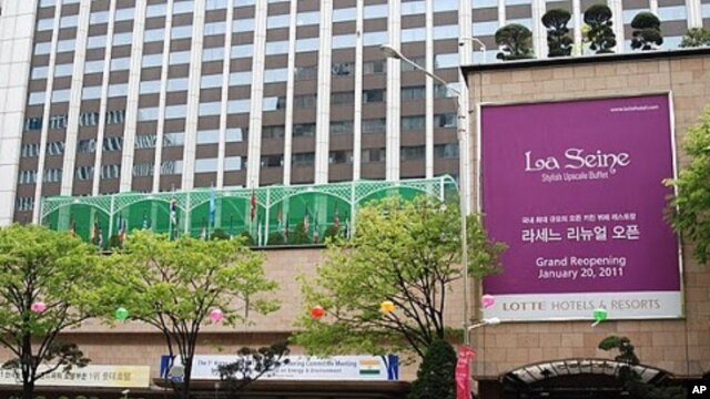 Lotte Hotel & Resorts in Seoul, South Korea, May 4, 2011