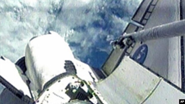 A view of the Tranquility node in the payload bay of space shuttle Endeavour during the STS-130 crew’s first full day in space