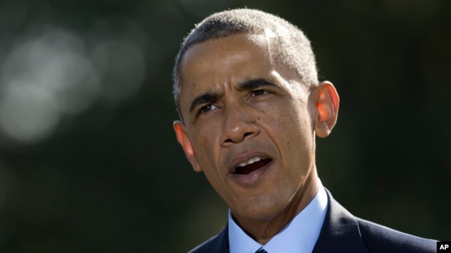 Tổng thống Obama nói về các cuộc không kích chống nhóm Nhà nước Hồi Giáo ở Syria, ngày 23/9/2014.