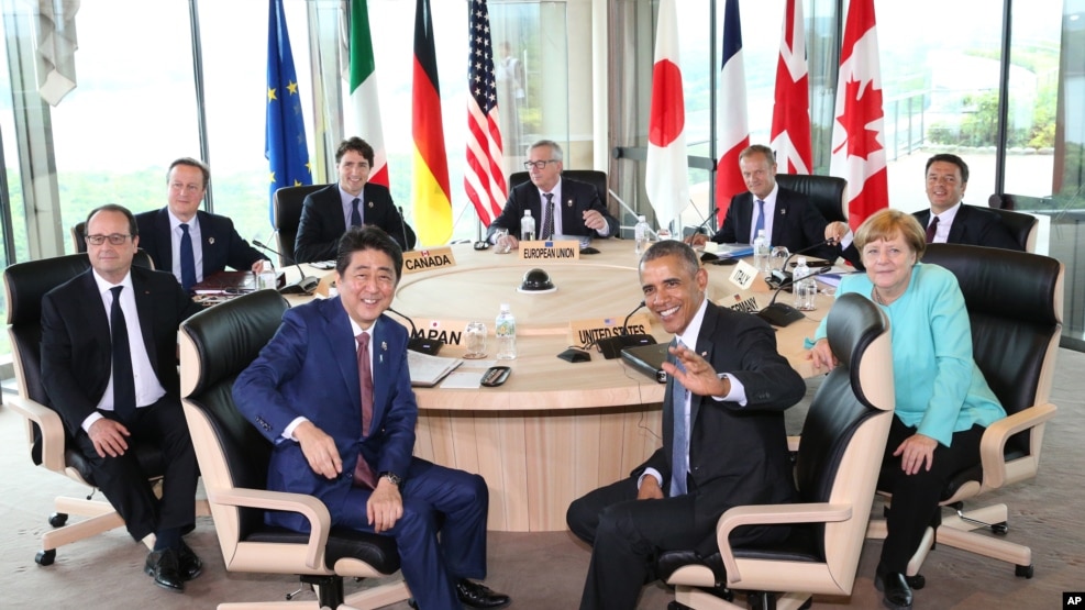 La cumbre del G-7 en Japón tratará temas como la economía mundial y el terrorismo.