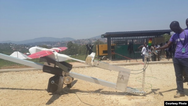 FILE - Zipline International is using drones to deliver vaccines, medicine and blood to Rwanda.