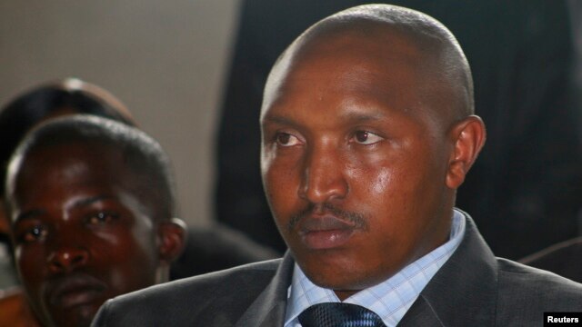 Congolese warlord Bosco Ntaganda attends a rebel commander's wedding in Goma, Democratic Republic of Congo, December 27, 2009. 