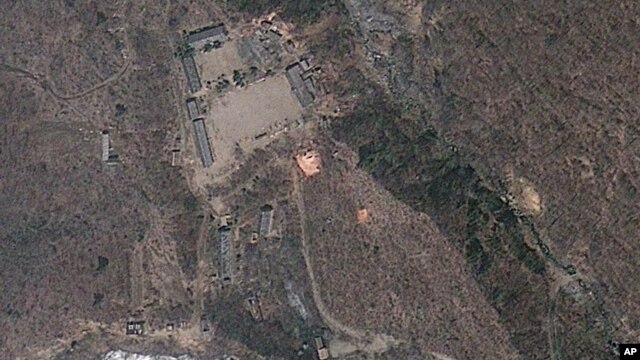 Ảnh vệ tinh địa điểm hạt nhân Punggye-ri của Bắc Triều Tiên.