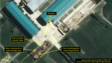 Hình ảnh vệ tinh của Airbus, bản quyền thuộc về Airbus Quốc phòng & Không gian và 38North. ( Pleiades © CNES 2016, phân phối bởi Airbus DS/ Spot Image)