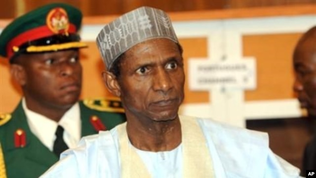 Nigerian President Umaru Yar'Adu (file photo)