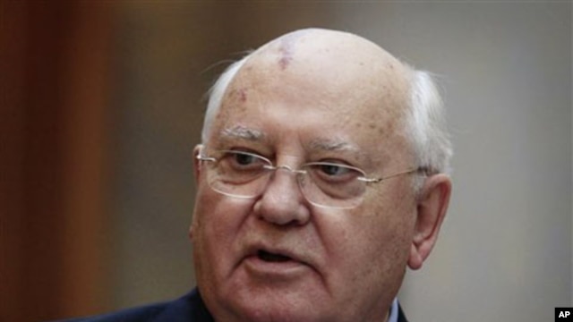 Former Soviet leader Mikhail Gorbachev (file photo)