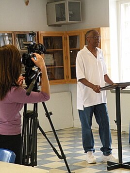 Inmate David Belton leads the Prisoners Against Teen Tragedy program, which works to prevent young people from turning to a life of crime.