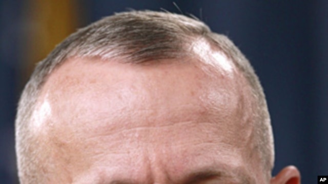 Marine Gen. John Allen, the top U.S. commander in Afghanistan speaks during a news conference at the Pentagon,  March 26, 2012. 