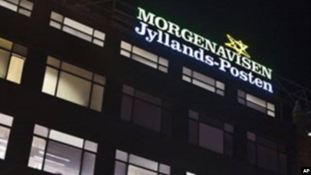 Building housing the Jyllands-Posten newspaper in Copenhagen, 29 Dec 2010