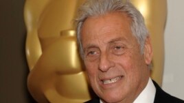 Academy President Hawk Koch arrives at the Academy of Motion Picture Arts and Sciences, Scientific and Technical Awards at The Beverly Hills Hotel in Beverly Hills, California, Feb. 9, 2013.