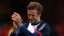 Paris Saint-Germain&#39;s David Beckham breaks down in tears as he leaves the pitch after being substituted in the 81st minute during his team&#39;s French Ligue 1 soccer match against Brest, May 18, 2013.