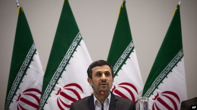 Iranian President Mahmoud Ahmadinejad (June 21, 2012 file photo)