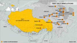 Tibetan self-immolations through December 10, 2012.