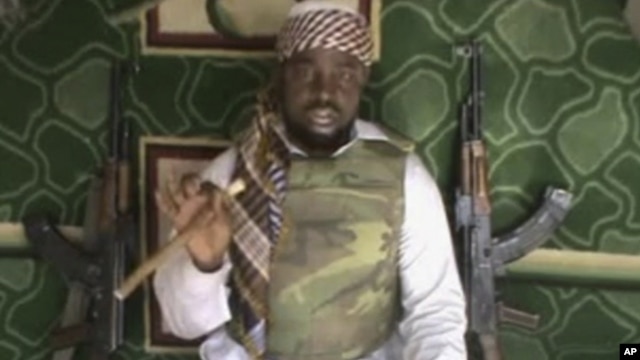 This file image taken from video posted by Boko Haram sympathizers made available on Wednesday, Jan. 10, 2012 shows Imam Abubakar Shekau, the leader of the radical Islamist sect Boko Haram.