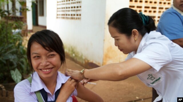 Laos conducted its first measles-rubella campaign in November 2011. A combined measles-rubella vaccine costs about $1.50. Adding rubella to vaccination programs will help to stop the rubella virus, which can cause devastating birth defects to newborns inc
