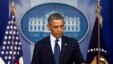 Tổng thống Hoa Kỳ Barack Obama trong cuộc họp báo sau vụ nổ bom ở Boston, ngày 15/4/2013.