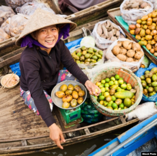 Người dân ở khu vực đồng bằng sông Mekong
