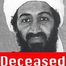 A screen grab from FBI's Most Wanted website taken May 2, 2011 shows the status of Osama bin Laden as deceased