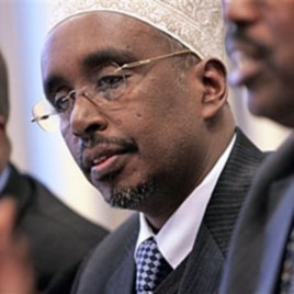 Somali Parliamentary Speaker Sharif Hassan Sheik Aden (File)