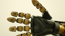 FILE - Model robotic hand with artificial mechanoreceptors, undated. (Courtesy: Bao Research Group, Stanford University).