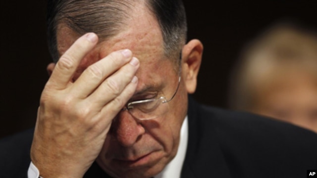 U.S. Admiral Michael Mullen on Capitol Hill, Washington, D.C., Sept. 22, 2011 (file photo).