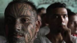 Pandilleros salvadoreños en el centro penal de Quezaltepeque, una de las cárceles donde se gestó la tregua entre pandillas.