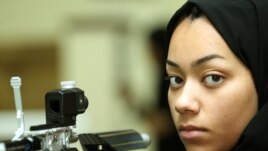 Qatari shooter Bahiya Al Hamad is one of four women to represent her country for the first time (courtesy of - dohastadiumplus.com).)