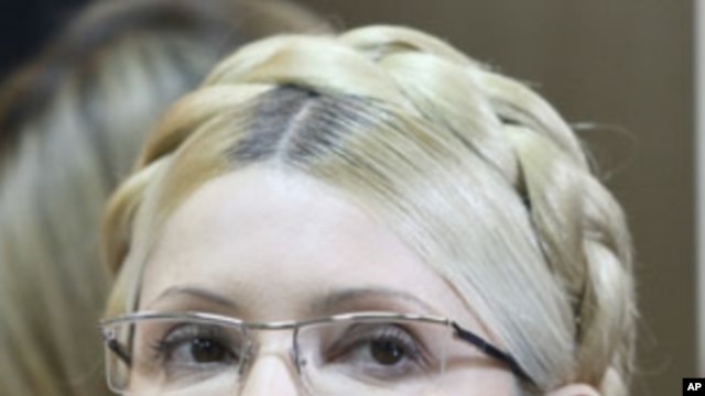 Former Ukrainian Prime Minister Yulia Tymoshenko seen during her trial, at the Pecherskiy District Court in Kyiv, Ukraine, October 11, 2011.