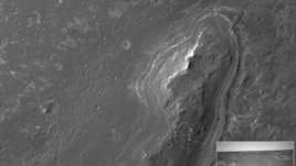 The line drawn on this map shows the route that NASA's Mars Exploration Rover Opportunity has driven. Opportunity has been working on Mars since January 2004, at sites within the Meridiani Planum region. (NASA/JPL/Cornell/University of Arizona)
