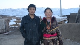 This citizen journalist photograph shows Lhamo Tseten, who self-immolated, October 26, 2012, in Sangchu county, and his wife Tsering Lhamo.        