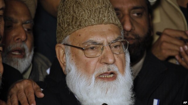 Học giả Hồi giáo nổi tiếng của Pakistan Qazi Hussain Ahmed.