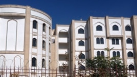 Housing and classrooms for the Khatam al Nabeyeen Mosque and madrassah in Kabul spread across several blocks. The center is said to teach a curriculum similar to that taught in Iran. (S. Behn/VOA)