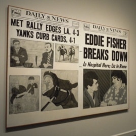 Hand-painted headline canvases from the early 1960s marked the start of Andy Warhol’s career.