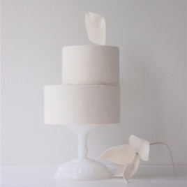 Maggie Austin's ballet aesthetic is evident in her creations. "A lot of times, with my cakes, there’s always an element that goes up and off to the right a little bit, angling upwards,” she says.