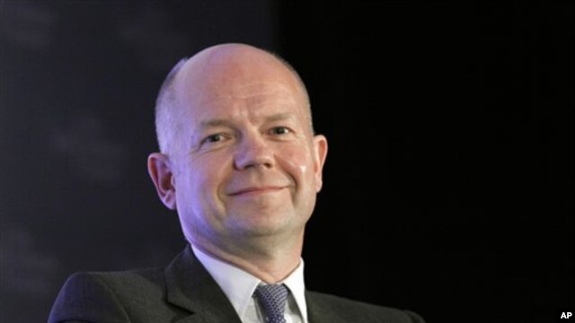 Ngoại trưởng Anh William Hague nói ông muốn nghe thêm về việc nhóm đối lập có sự hậu thuẫn như thế nào bên trong Syria