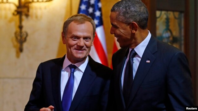 Барак Обама и Дональд Туск