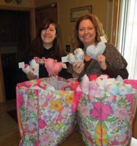 Sarah Dynia, left, and Christine Olson