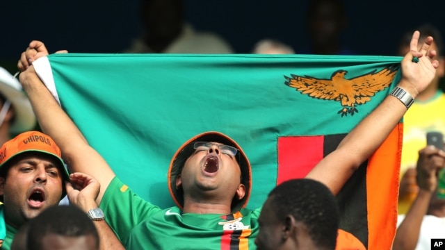 Un supporter zambien