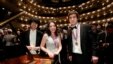 Crystal winner Sean Chen (left) silver medalist Beatrice Rana (center) and winner Vadym Kholodenko (right) in the 14th Van Cliburn International Piano Competition in Fort Worth, Texas, on June 9, 2013. (Ralph Lauer/ The Cliburn)