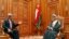 Ngoại trưởng Hoa Kỳ John Kerry (trái) hội đàm với vua Qaboos bin Said at Bait Al Baraka của Oman trong thủ đô Muscat, 21/5/13