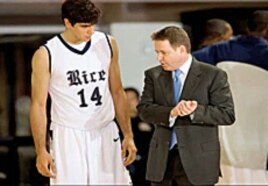 Ben Braun, Rice University's head basketball coach, believes Arsalan Kazemi has unlimited potential.