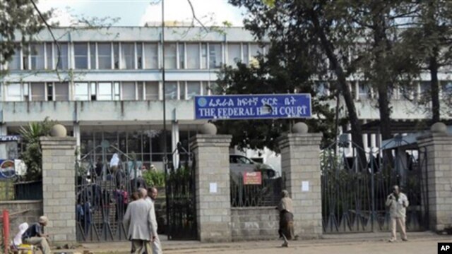 In an Addis Ababa, Ethiopia, courtroom, Swedish journalists Johan Persson and Martin Schibbye face terror-related charges.